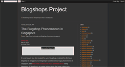 Desktop Screenshot of blogshopsproject.blogspot.com