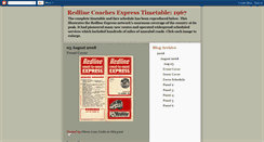 Desktop Screenshot of historicredlinecoachestimetable.blogspot.com