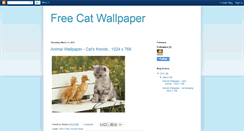 Desktop Screenshot of free-cat-wallpaper.blogspot.com