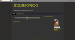 Desktop Screenshot of absolutepoppycock.blogspot.com