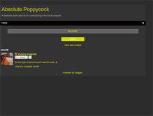Tablet Screenshot of absolutepoppycock.blogspot.com