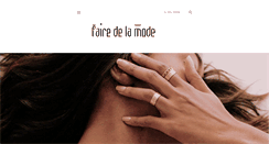 Desktop Screenshot of faire-delamode.blogspot.com