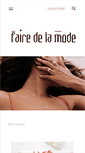 Mobile Screenshot of faire-delamode.blogspot.com