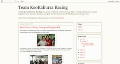 Desktop Screenshot of kookaburraracing.blogspot.com