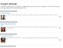 Tablet Screenshot of cowgirlattitude.blogspot.com