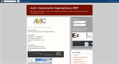 Desktop Screenshot of alaic-comunicacionorg.blogspot.com