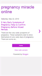 Mobile Screenshot of pregnancy-miracle-online.blogspot.com