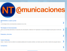 Tablet Screenshot of ntcomunicaciones.blogspot.com
