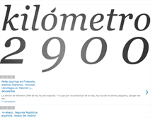 Tablet Screenshot of kilometro2900.blogspot.com