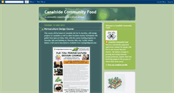 Desktop Screenshot of canalsidecommunityfood.blogspot.com