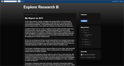 Desktop Screenshot of exploringresearchb.blogspot.com