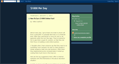 Desktop Screenshot of 1000dollarperday.blogspot.com