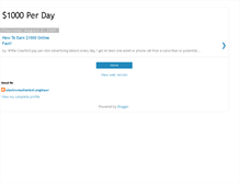 Tablet Screenshot of 1000dollarperday.blogspot.com