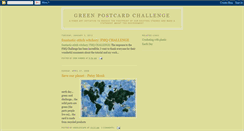 Desktop Screenshot of greenpostcardchallenge.blogspot.com