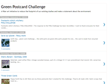 Tablet Screenshot of greenpostcardchallenge.blogspot.com