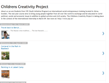 Tablet Screenshot of childrenscreativityproject.blogspot.com