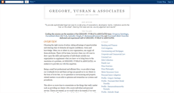 Desktop Screenshot of gregory-associates.blogspot.com
