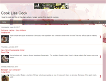 Tablet Screenshot of cooklisacook.blogspot.com