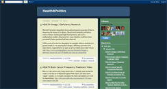 Desktop Screenshot of health-and-politics.blogspot.com