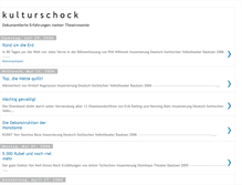 Tablet Screenshot of kulturschock.blogspot.com