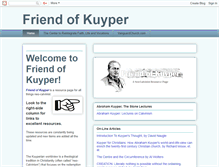 Tablet Screenshot of friendofkuyper.blogspot.com