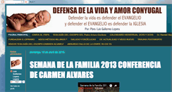 Desktop Screenshot of defensadelavida-amorconyugal.blogspot.com