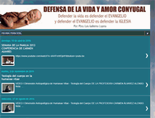 Tablet Screenshot of defensadelavida-amorconyugal.blogspot.com