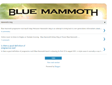 Tablet Screenshot of bluemammothband.blogspot.com