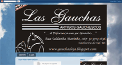Desktop Screenshot of gauchasloja.blogspot.com