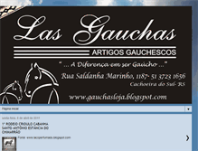 Tablet Screenshot of gauchasloja.blogspot.com