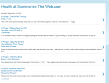 Tablet Screenshot of health-summarize-the-web.blogspot.com