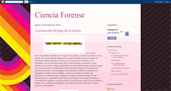 Desktop Screenshot of lacienciaforense.blogspot.com
