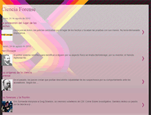 Tablet Screenshot of lacienciaforense.blogspot.com