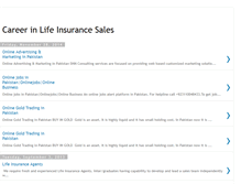 Tablet Screenshot of careerinlifeinsurancesales.blogspot.com