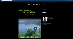 Desktop Screenshot of neyyarwildlife.blogspot.com