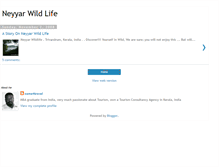 Tablet Screenshot of neyyarwildlife.blogspot.com