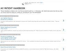 Tablet Screenshot of mypatienthandbook.blogspot.com