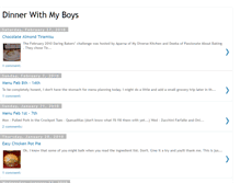 Tablet Screenshot of dinnerwithmyboys.blogspot.com