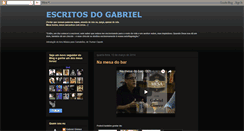 Desktop Screenshot of escritosdogabriel.blogspot.com