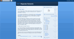 Desktop Screenshot of disparateelements.blogspot.com