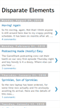 Mobile Screenshot of disparateelements.blogspot.com