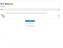 Tablet Screenshot of kimrebecca.blogspot.com