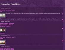 Tablet Screenshot of fareedascreations.blogspot.com