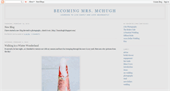 Desktop Screenshot of becomingmrsmchugh.blogspot.com
