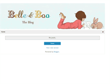 Tablet Screenshot of belleandboo.blogspot.com