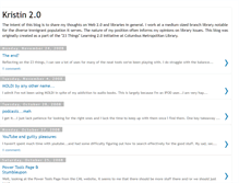 Tablet Screenshot of librariankristin.blogspot.com