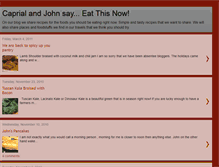 Tablet Screenshot of caprialandjohnsayeatthisnow.blogspot.com