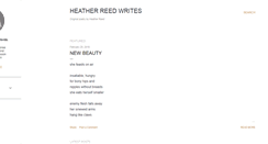 Desktop Screenshot of heatherreedwrites.blogspot.com