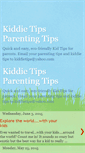 Mobile Screenshot of kiddietips.blogspot.com
