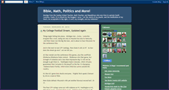 Desktop Screenshot of biblemathpoliticsandmore.blogspot.com